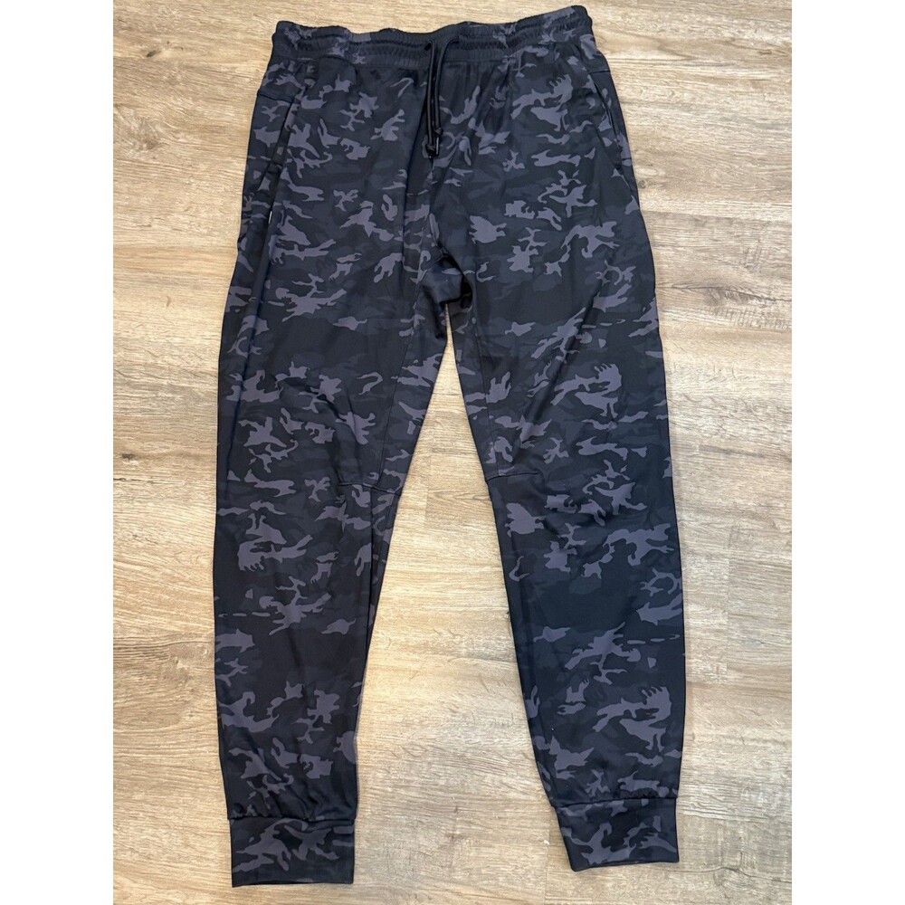 Gradual Jogger Sweatpants Pants Women's XXL Black and Grey Camouflage Pull On
